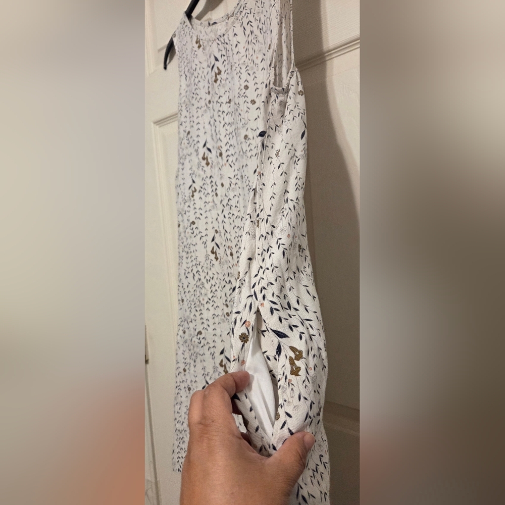 Rachel Zoe 100% Linen Floral  A Line Sleeveless Dress. Size XL - Picture 3 of 11